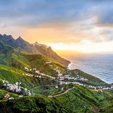 Teneryfa i La Gomera pejzaż malowany lawą