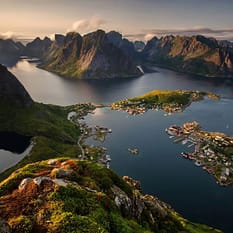 Lofoty Polarne dni słoneczne noce